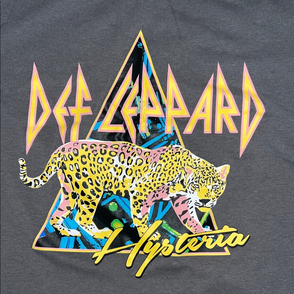 EUC - Def Leppard Charcoal T-Shirt - Picture 3 of 8